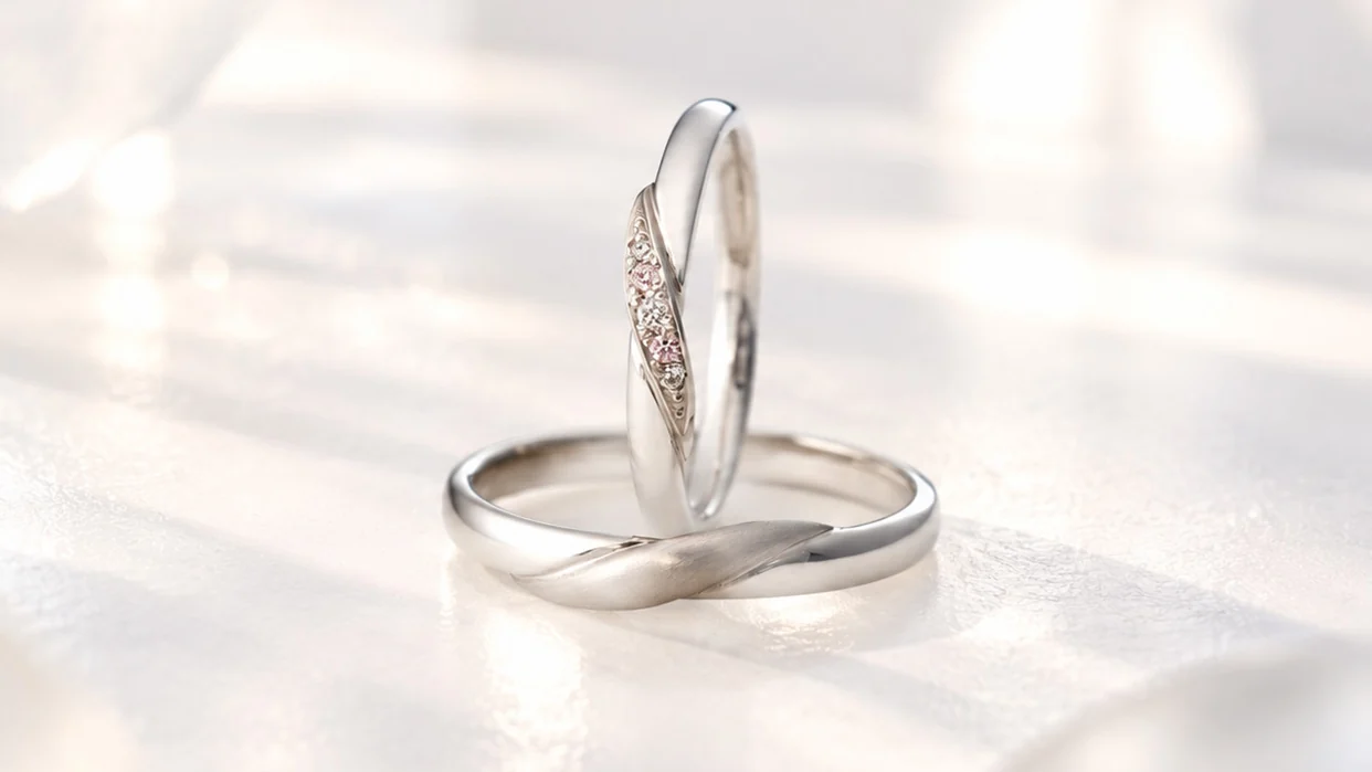Esperanca（エスペランサ） 天然ピンクダイヤモンドの結婚指輪