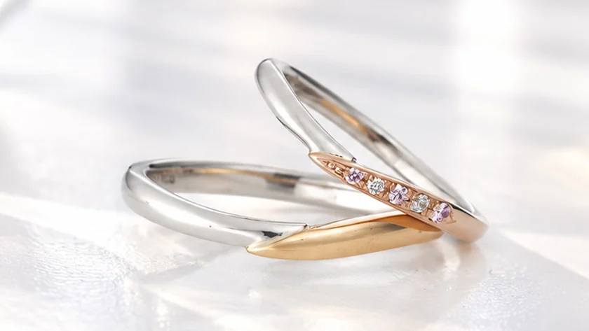 Eterna（エテルナ） 天然ピンクダイヤモンドの結婚指輪