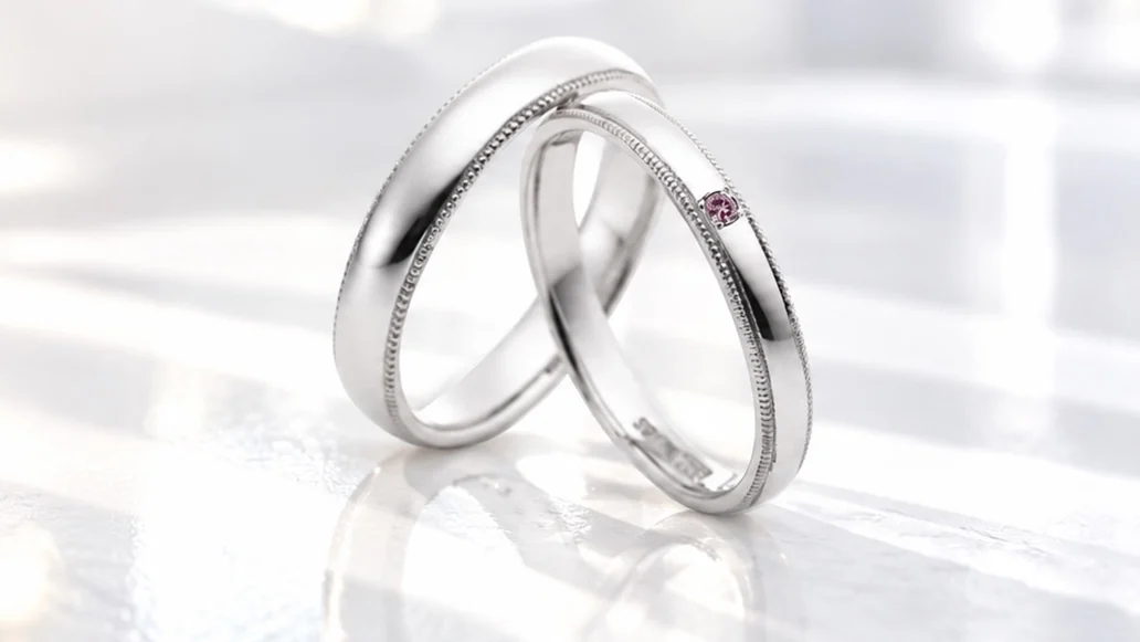 Etude（エチュード） 天然ピンクダイヤモンドの結婚指輪