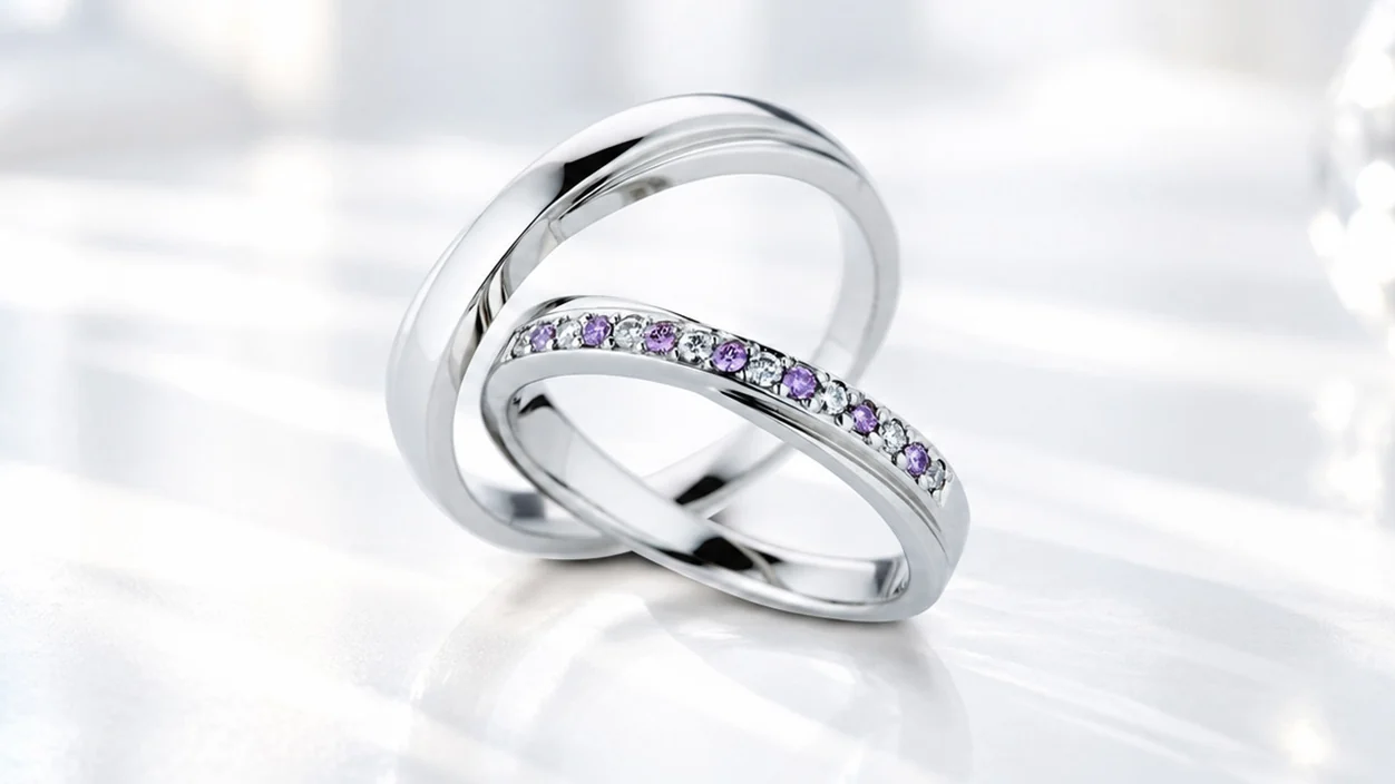 Radiant(ラディアント) 天然ピンクダイヤモンドの結婚指輪