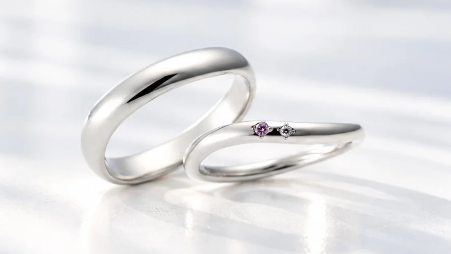 Rouge(ルージュ) 天然ピンクダイヤモンドの結婚指輪